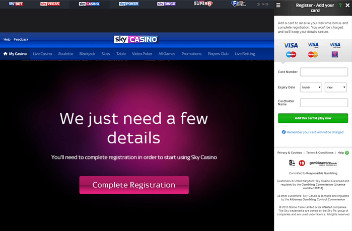 Make your First Deposit at Sky Casino