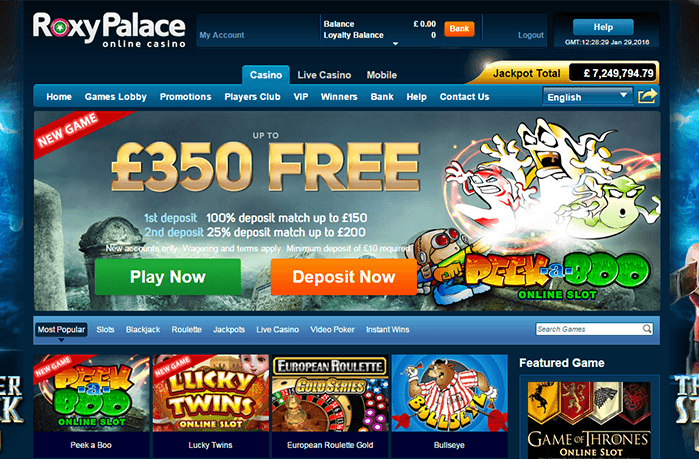 Play Roxy Palace Casino Games with Bonus